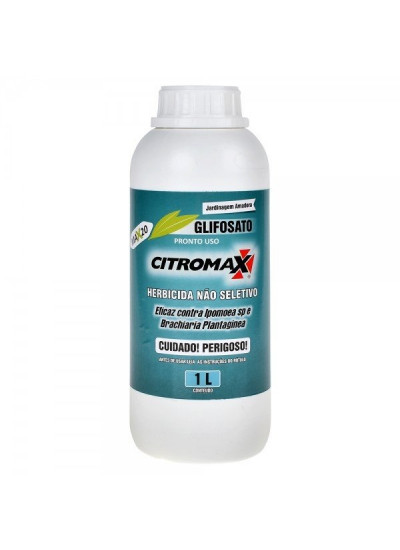 Herbicida Glifosato Citromax - NÃO SELETIVO / MATA TUDO - 1 litro