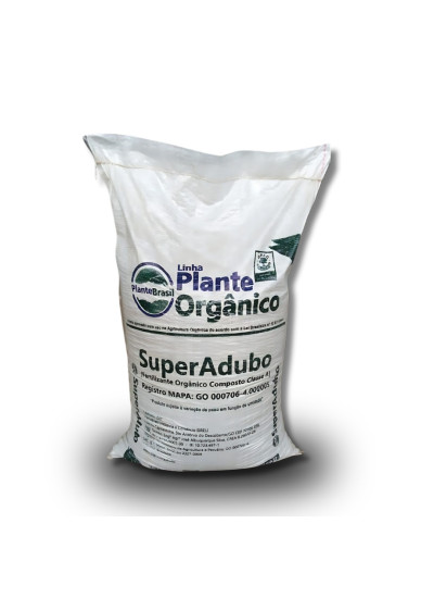 Super Adubo Fertilizante Orgânico Composto Classe A - Saco 25 kg