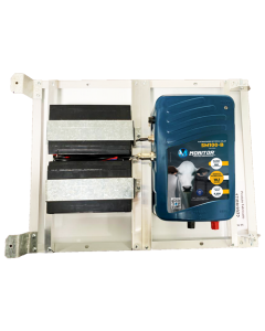 Eletrificador de cerca rural SOLAR SM100-B com bateria 10,1J - Monitor