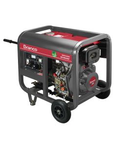 Gerador de Energia a Diesel Mono 6,5 KVA 110/220 Partida Elétrica - BD8000EF - Branco 