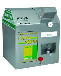 Moenda de cana  "CANA SHOP 140", motor 1,0 CV 110V  3 rolos eixos de inox - Maqtron