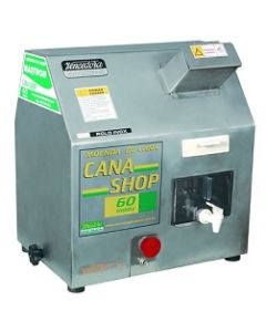 Moenda de cana  "CANA SHOP 60", motor 1/2 CV 110V 3 rolos e eixos de ferro - Maqtron