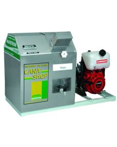 Moenda de cana "CANA SHOP ESTACIONÁRIA", S/Motor, 3 rolos e eixos em Inox - Maqtron